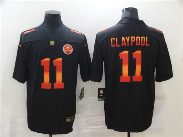 Men's Pittsburgh Steelers #11 Chase Claypool Black Fashion Limited Stitched NFL Jersey - Click Image to Close